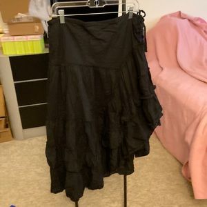 The Limited Black Asymmetrical Black Skirt Size 12